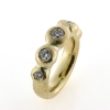 Billede af Ring boble (boblering) 5 brill. 14 kt.