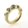 Billede af Ring boble (boblering) 5 brill. 14 kt.