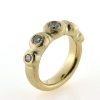 Billede af Ring boble (boblering) 5 brill. 14 kt.