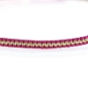 Billede af By Pind Colorful knyttet armbånd fuchsia og guldfarvet med sølv forgyldte kugler