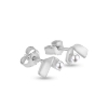 Billede af Ørestik "Folded Pearl" i 14 kt. hvidguld