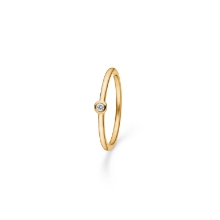 Billede af Mads Z Poetry "Dot" ring 14 kt m. 1 x 0.03 ct w/si brill str. 60