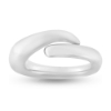 Billede af Ring forskudt skinne 14 kt. hvg.