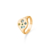 Billede af *Mads Z "Symphony" ring 14 kt. guld m. ægte sten og diamant (str. 54)