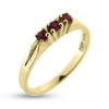 Billede af Ring m. syn stene 3*2½ mm 8 kt