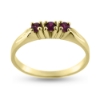 Billede af Ring m. syn stene 3*2½ mm 8 kt