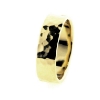 Billede af Herrering hamret overflade 14 kt.