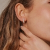 Billede af ENAMEL Copenhagen Pearlie Mini hoops forgyldt sølv m. fvp