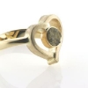 Billede af Ring med hjerte, isat natur sten 14 kt.
