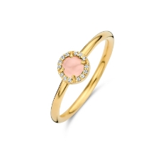 Billede af Spirit Icons Euphoria Pink ring forgyldt sølv m. krystal + cz (str. 48)