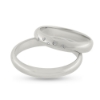 Billede af Vielses & Forlovelses ringe, 5* 0,005 w/vs. i damering, 14 kt. hvg.