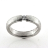 Billede af Ring flying "diamond"  syn. zirk. 4,0 mm.  925s rhod.