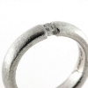 Billede af Ring flying "diamond"  syn. zirk. 4,0 mm.  925s rhod.