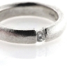 Billede af Ring flying "diamond"  syn. zirk. 4,0 mm.  925s rhod.