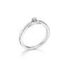 Billede af Mads Z "Crown" ring 14 kt hvidguld m. 0,04ct. W.SI (str. 50-60)