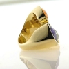 Billede af Ring fattet med 3 stene 14 kt.