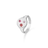 Billede af *Mads Z "Symphony" ring sølv m. ægte sten og diamant (str. 54)
