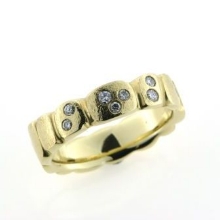 Billede af Ring m. 2*0,03, 5*0,02 w/vs. 14 kt