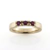 Billede af Alliancering 3 rubiner a ca. 0,10 ct. 14 kt.