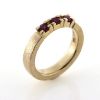Billede af Alliancering 3 rubiner a ca. 0,10 ct. 14 kt.