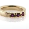 Billede af Alliancering 3 rubiner a ca. 0,10 ct. 14 kt.