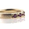 Billede af Alliancering 3 rubiner a ca. 0,10 ct. 14 kt.