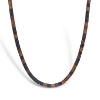 Billede af Mads Z Black Sun halskæde "Special K" sort nylon m. sølv lås (50 cm)