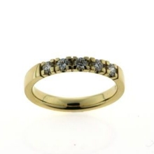 Billede af Alliancering 14 kt. 5* 0,07 w/vs.(br. 3,1-tk. 1,9 mm.)