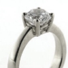 Billede af Ring 4 grab. fatning, syn. sten, 8,0 mm. 14 kt hvg.