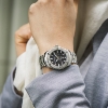 Billede af Certina DS Action dameur stål lænke sort skive 32mm safirglas dato 30bar