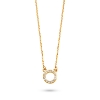 Billede af Spirit Icons Halo halskæde 14 karat guld med 0,075 ct. w/vs 45 cm.  