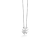 Billede af Mads Z "Clover" halskæde rhodineret sølv m. zirkonia 45 cm
