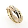 Billede af Ring 3 i en, 3,0 mm. 5 brillanter a 0,02 w/vs. 14 kt. (-59)