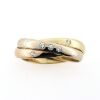 Billede af Ring 3 i en, 3,0 mm. 5 brillanter a 0,02 w/vs. 14 kt. (-59)