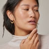 Billede af ENAMEL Copenhagen Dalia øreringe forgyldt sølv