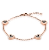 Billede af Bering Arctic Symphony armbånd poleret rosaforgyldt stål m. sten 18cm