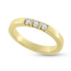 Billede af Alliancering 3 brillanter 0,08 w/vs. 14 kt. guld