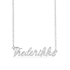 Billede af Studio Z "Name Tag - FREDERIKKE" halskæde sølv (40-45 cm)