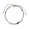 Billede af *STINE A armbånd Color Crush - New York Mix grå nylon forgyldt sølv (17-23 cm)