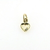 Billede af Vedhæng hjerte, brill. 0,015 w/vs. åbent massivt, hj. 6 mm. 14 kt.