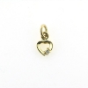 Billede af Vedhæng hjerte, brill. 0,015 w/vs. åbent massivt, hj. 6 mm. 14 kt.