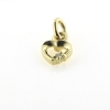 Billede af Vedhæng hjerte, brill. 0,015 w/vs. åbent massivt, hj. 6 mm. 14 kt.