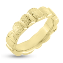 Billede af Ring med felter u/sten 14 kt. (gigtring) facon + 9,8 gr. (prisen er excl. guld)