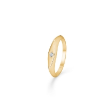 Billede af *Mads Z "Kite" ring 8 kt. med zirkoniasten str. 52