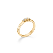 Billede af Mads Z "Crown Alliance" ring 14 kt m. 3 x 0,09 ct w/si brillanter str. 58
