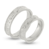 Billede af Vielses & Forlovelses ringe, hulkilet br.5,0 mm. 925 s.