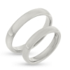 Billede af Vielses & Forlovelses ringe, oval profil 3,9 * 1,8 mm. 8 kt. hvg.