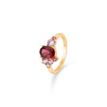 Billede af Mads Z "Four Seasons - Autumn" ring 14 kt. guld m. ægte sten (str. 60)