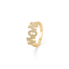 Billede af Mads Z "Wow/Mom" ring 14 kt. m. 0,23 ct. W.SI str. 58