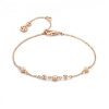 Billede af Spirit Icons Soul armbånd rosaforgyldt sølv m. cz 17+4 cm
